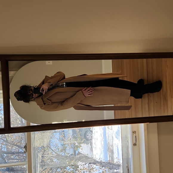 NWT Wool Blend Rag & Bone Camel Trenchcoat - Picture 7 of 12